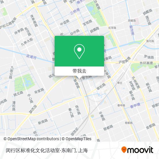 闵行区标准化文化活动室-东南门地图