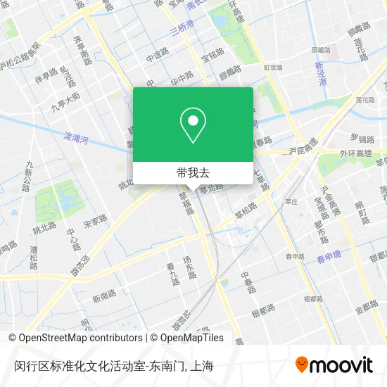 闵行区标准化文化活动室-东南门地图