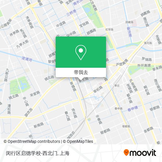 闵行区启德学校-西北门地图