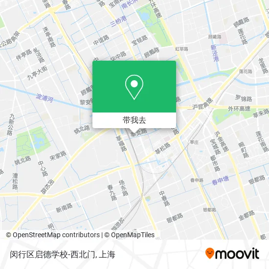 闵行区启德学校-西北门地图