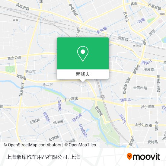 上海豪库汽车用品有限公司地图