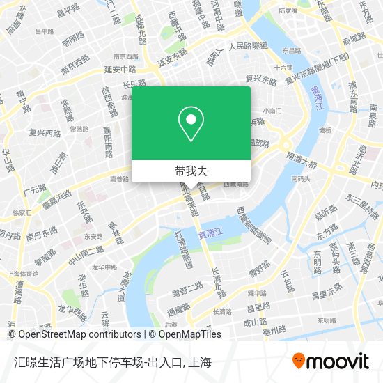 汇暻生活广场地下停车场-出入口地图