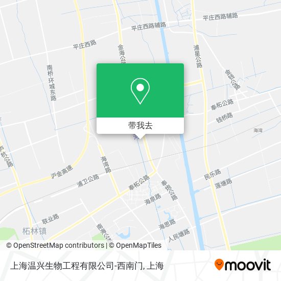 上海温兴生物工程有限公司-西南门地图