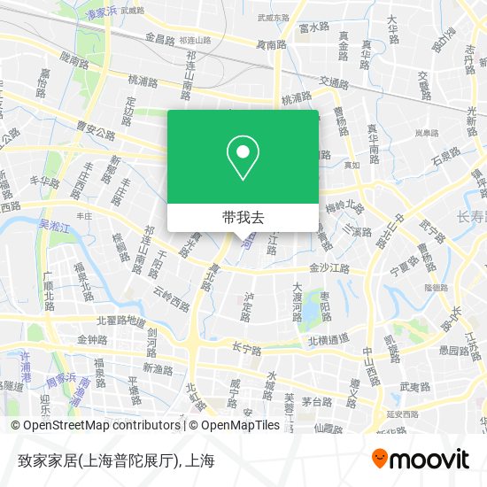致家家居(上海普陀展厅)地图