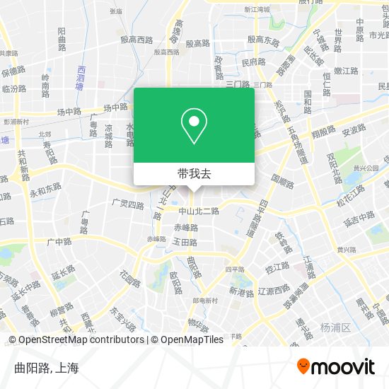 曲阳路地图