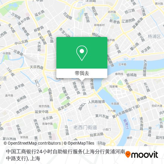 中国工商银行24小时自助银行服务(上海分行黄浦河南中路支行)地图