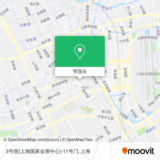 3号馆(上海国家会展中心)-11号门地图