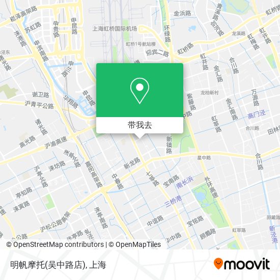 明帆摩托(吴中路店)地图