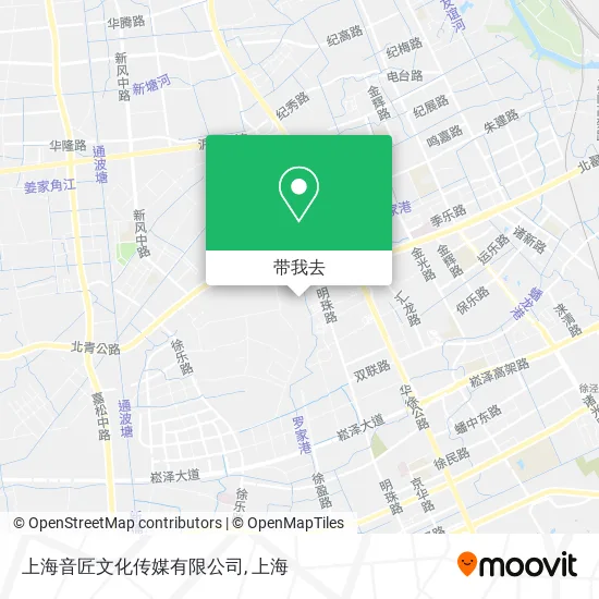 上海音匠文化传媒有限公司地图