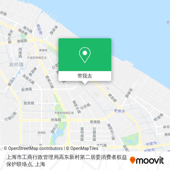 上海市工商行政管理局高东新村第二居委消费者权益保护联络点地图