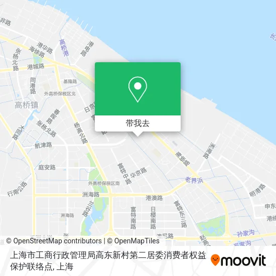 上海市工商行政管理局高东新村第二居委消费者权益保护联络点地图