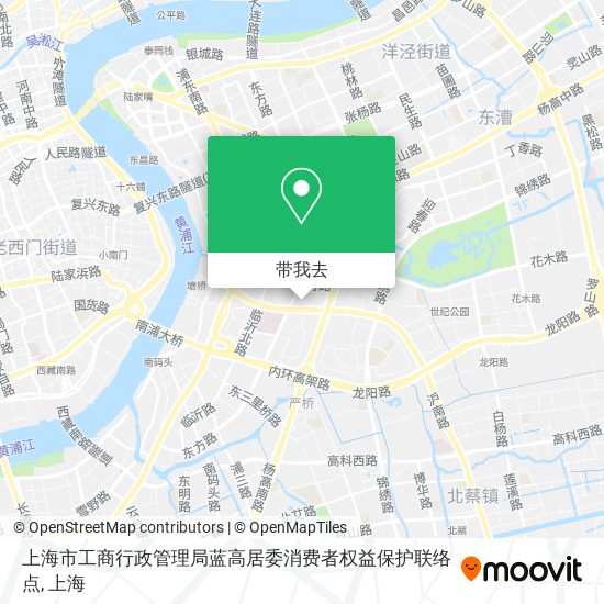 上海市工商行政管理局蓝高居委消费者权益保护联络点地图