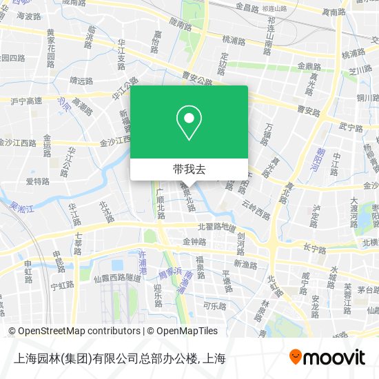 上海园林(集团)有限公司总部办公楼地图