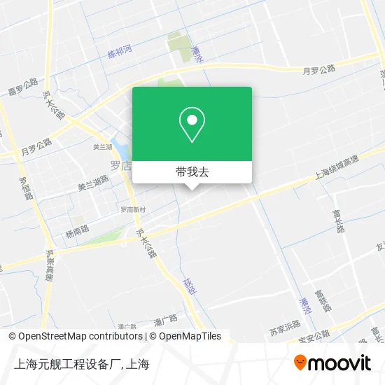 上海元舰工程设备厂地图