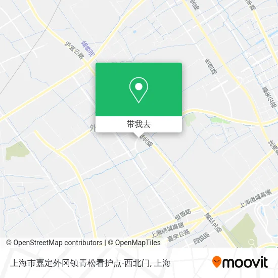 上海市嘉定外冈镇青松看护点-西北门地图
