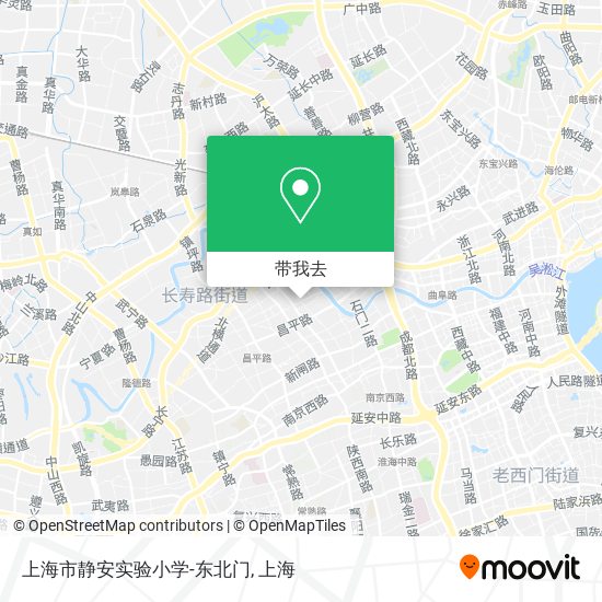 上海市静安实验小学-东北门地图