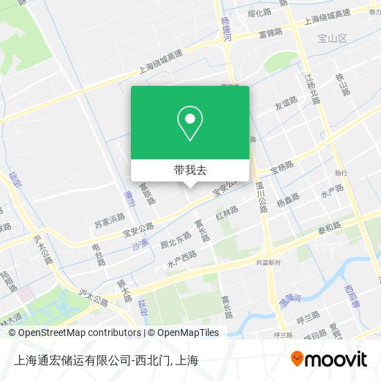 上海通宏储运有限公司-西北门地图