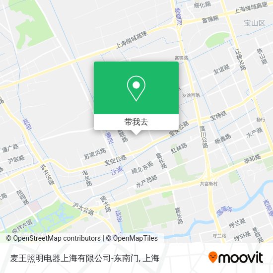 麦王照明电器上海有限公司-东南门地图