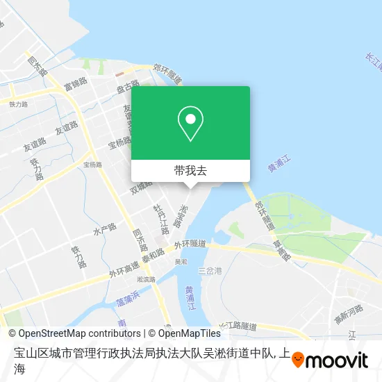 宝山区城市管理行政执法局执法大队吴淞街道中队地图