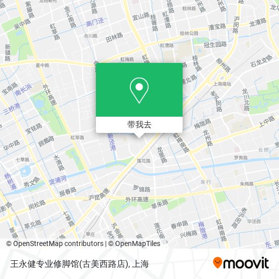 王永健专业修脚馆(古美西路店)地图