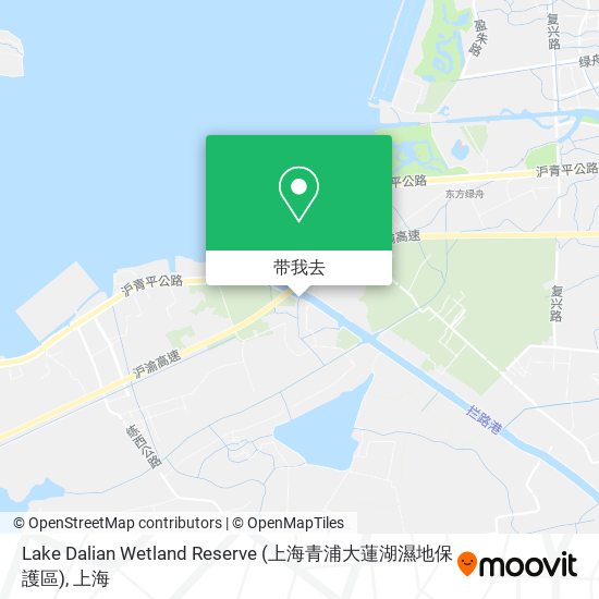 Lake Dalian Wetland Reserve (上海青浦大蓮湖濕地保護區)地图