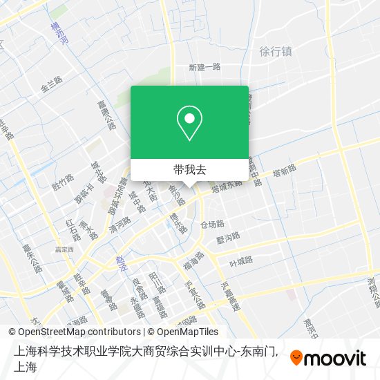 上海科学技术职业学院大商贸综合实训中心-东南门地图