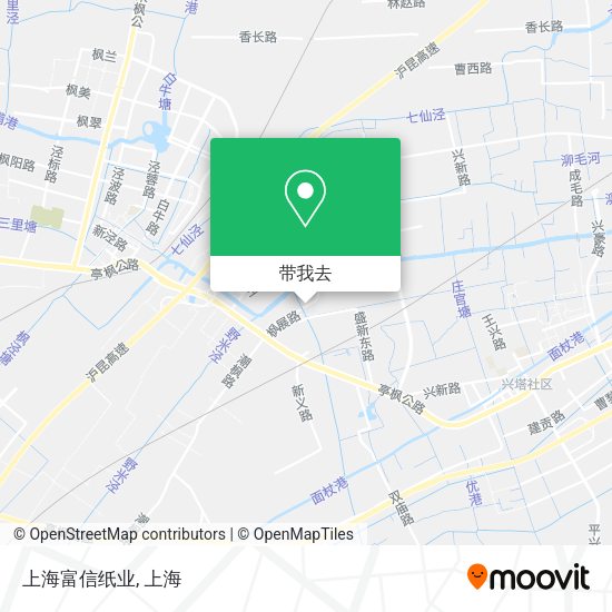 上海富信纸业地图