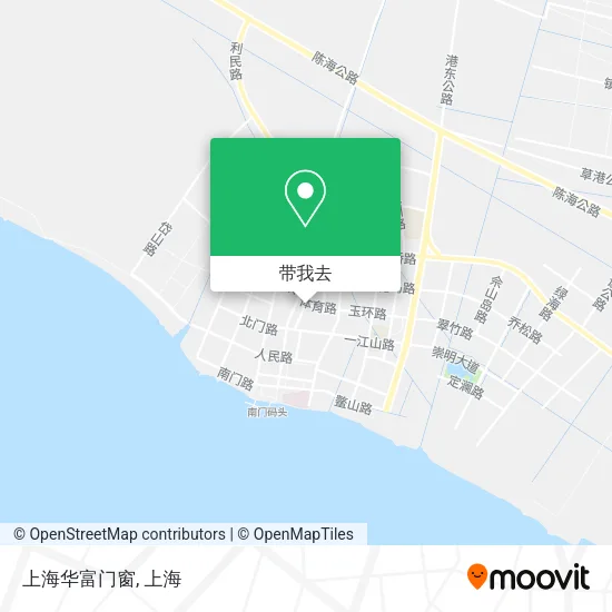 上海华富门窗地图