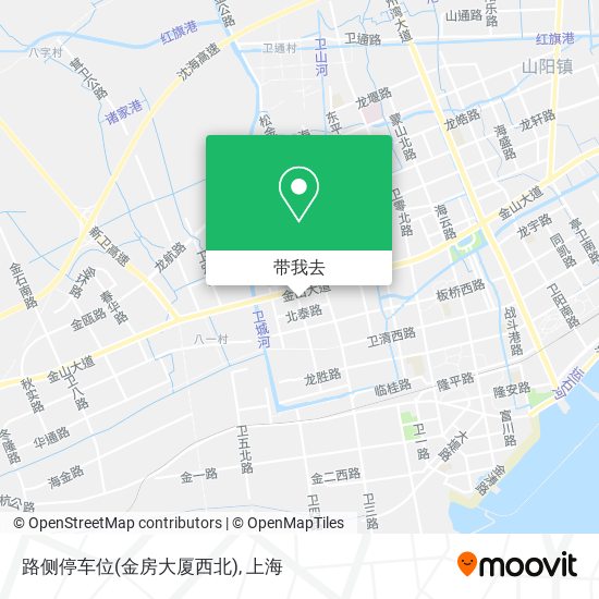 路侧停车位(金房大厦西北)地图