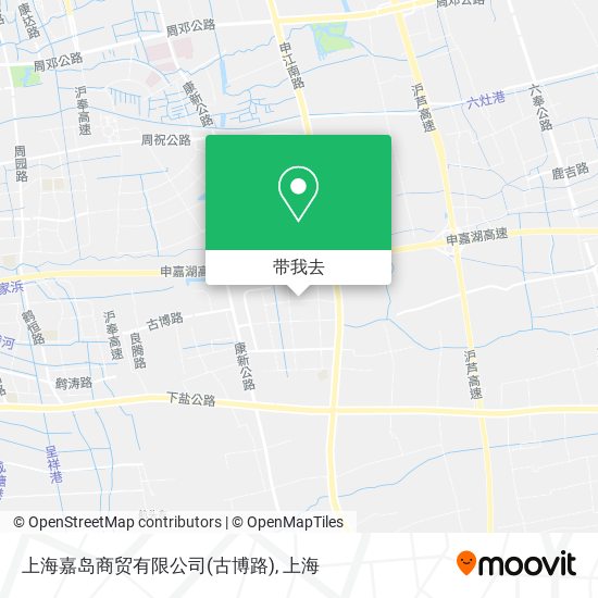 上海嘉岛商贸有限公司(古博路)地图