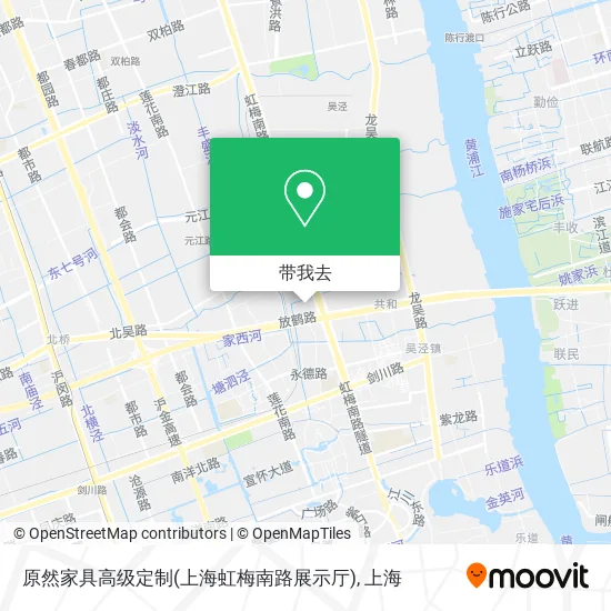 原然家具高级定制(上海虹梅南路展示厅)地图