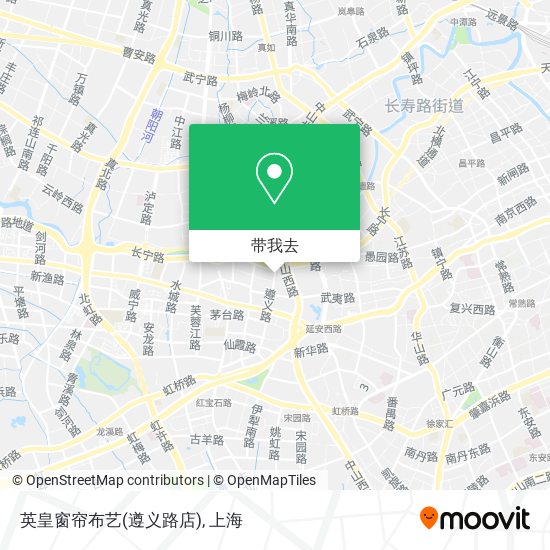 英皇窗帘布艺(遵义路店)地图