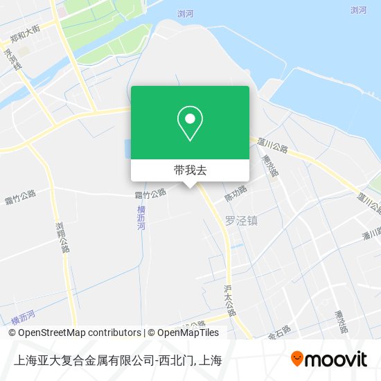 上海亚大复合金属有限公司-西北门地图