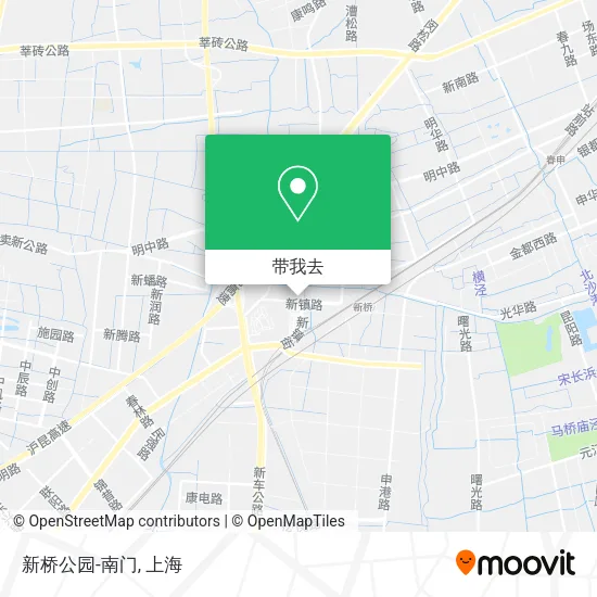 新桥公园-南门地图