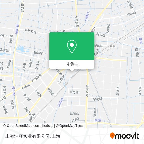 上海浩爽实业有限公司地图