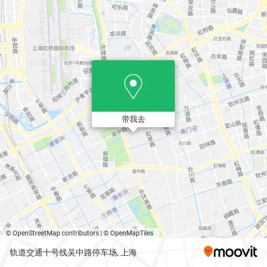 轨道交通十号线吴中路停车场地图