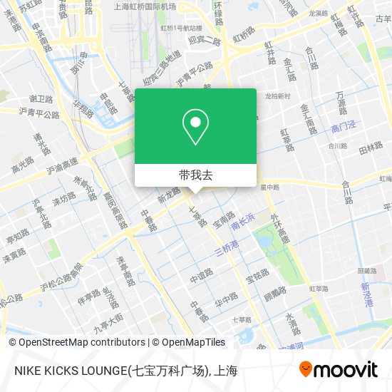 NIKE KICKS LOUNGE(七宝万科广场)地图