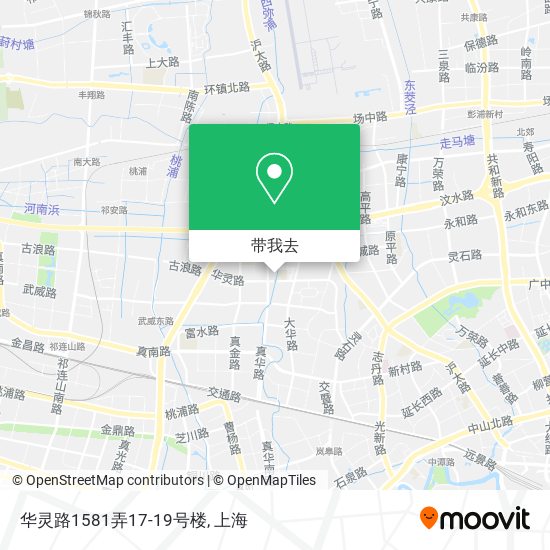 华灵路1581弄17-19号楼地图