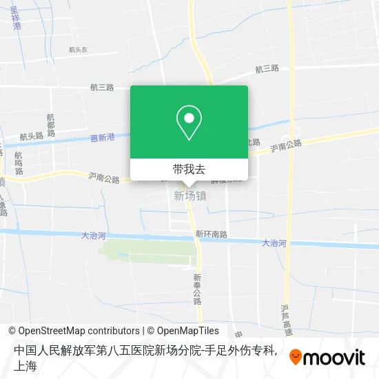中国人民解放军第八五医院新场分院-手足外伤专科地图