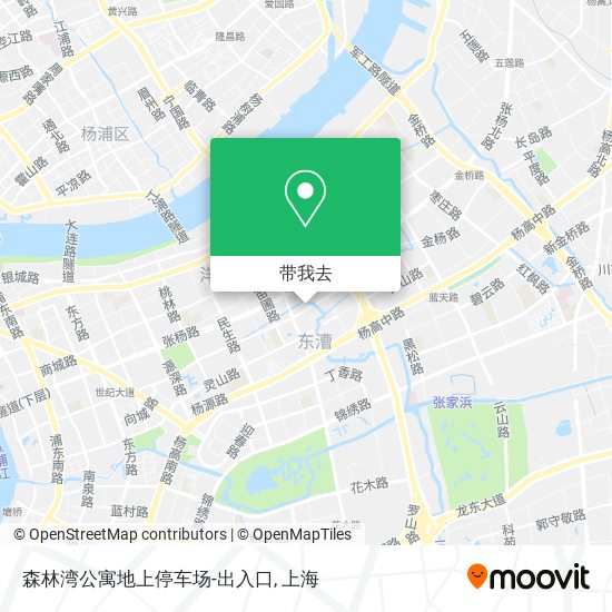 森林湾公寓地上停车场-出入口地图