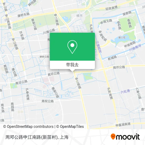 周邓公路申江南路(新苗村)地图