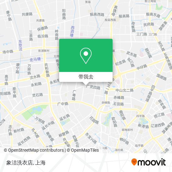 象洁洗衣店地图