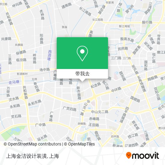 上海金洁设计装潢地图