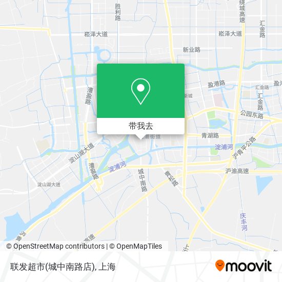 联发超市(城中南路店)地图