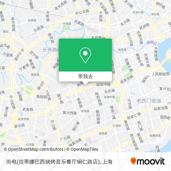 街电(拉蒂娜巴西烧烤音乐餐厅铜仁路店)地图