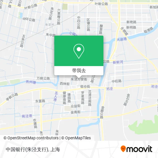 中国银行(朱泾支行)地图