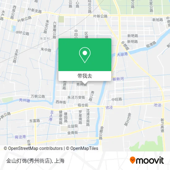 金山灯饰(秀州街店)地图