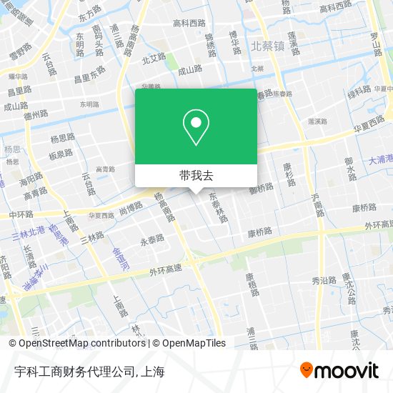 宇科工商财务代理公司地图