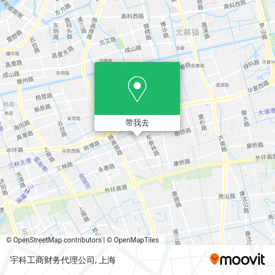 宇科工商财务代理公司地图