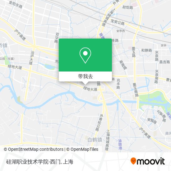 硅湖职业技术学院-西门地图